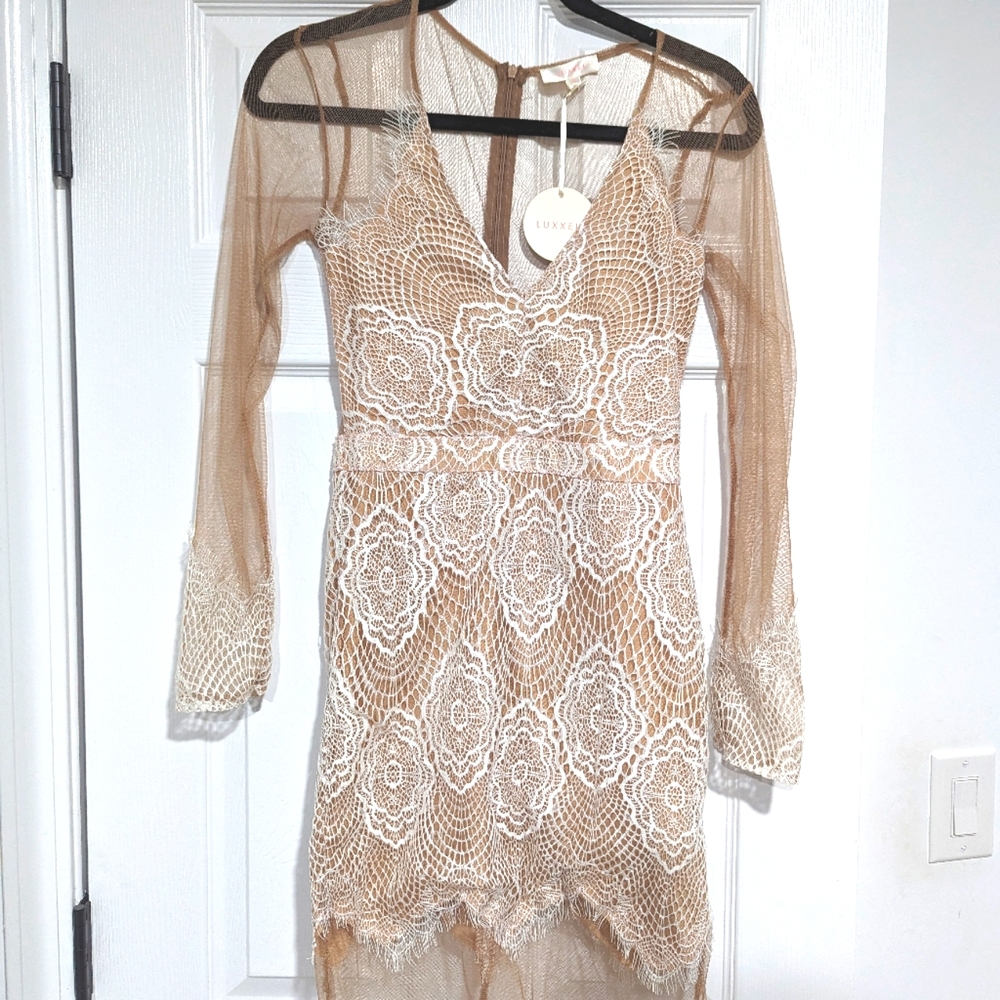 Luxxel Mesh Bodycon Dress